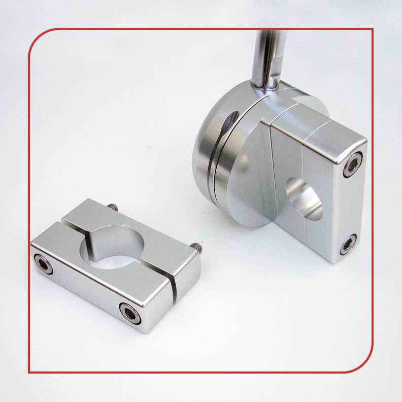 .625" [16mm] Low-Profile Frame Clamp (Silver)