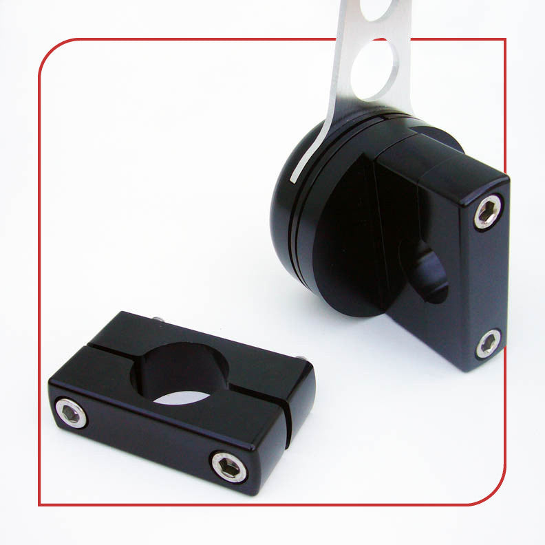 .875" [22.2mm] Low-Profile Frame Clamp  (Black)