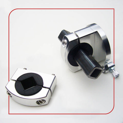 1.0" [25.4mm] Square / Diamond Tube Frame Clamp (Silver)